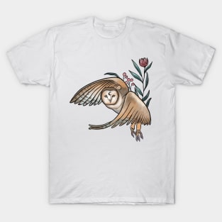 Flying owl design T-Shirt